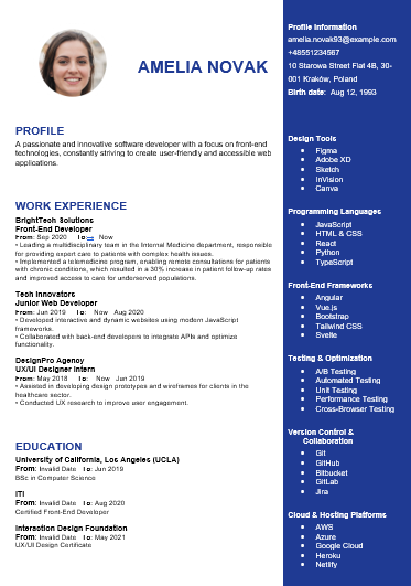 Impact CV Template