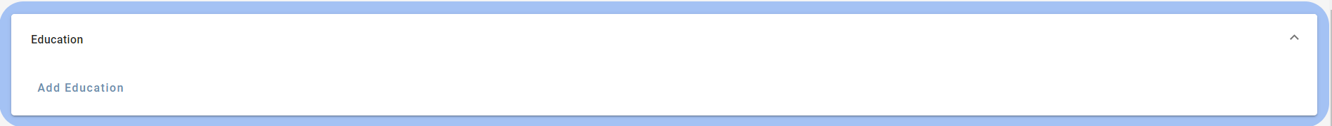 Add education in Smart CV Builder